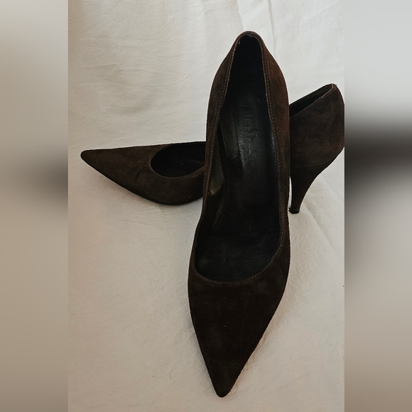 Primadonna Shoes Brown Espresso Suede Calf  Pump Size 39.   B-4 - Picture 3 of 9